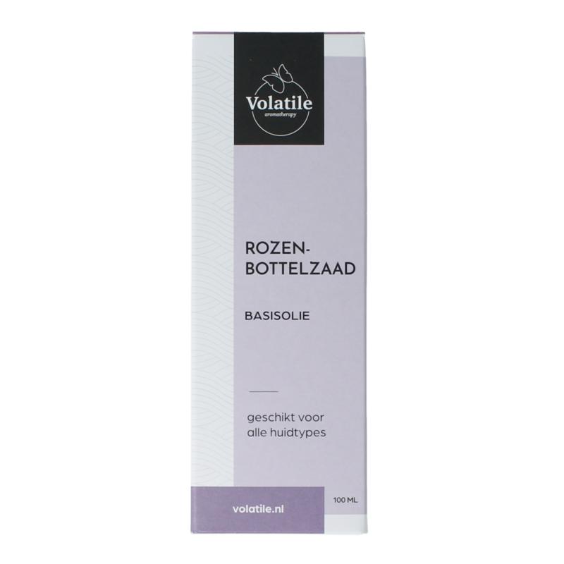 Volatile Rozenbottelzaad Basisolie Glazen Fles
