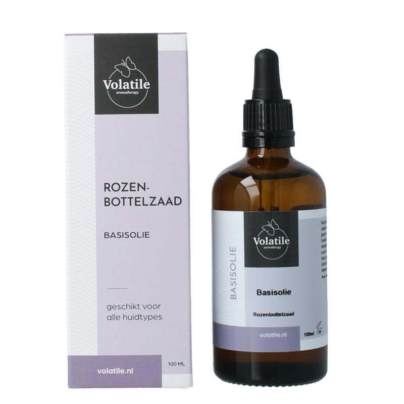 Volatile Rozenbottelzaad Basisolie Glazen Fles