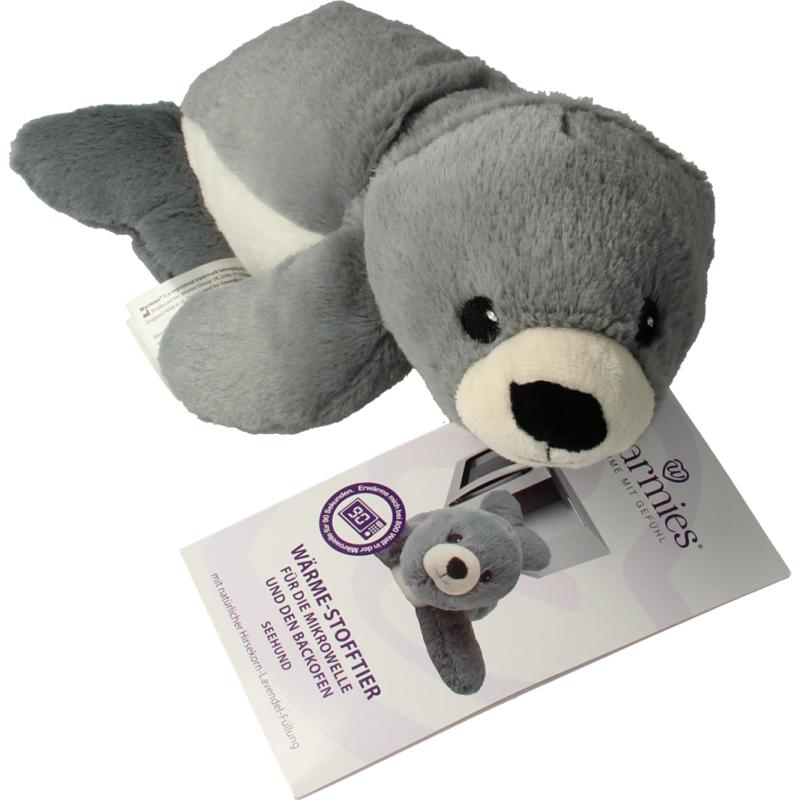 Warmies Zeehond Grijs