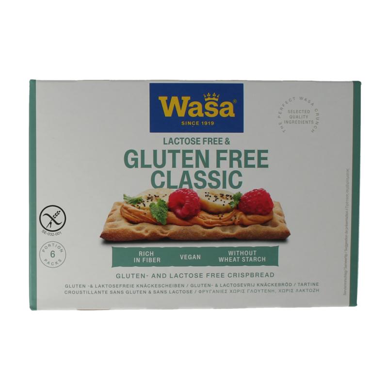 Wasa Knackebrod Classic Glutenvrij 6 X 40 Gram