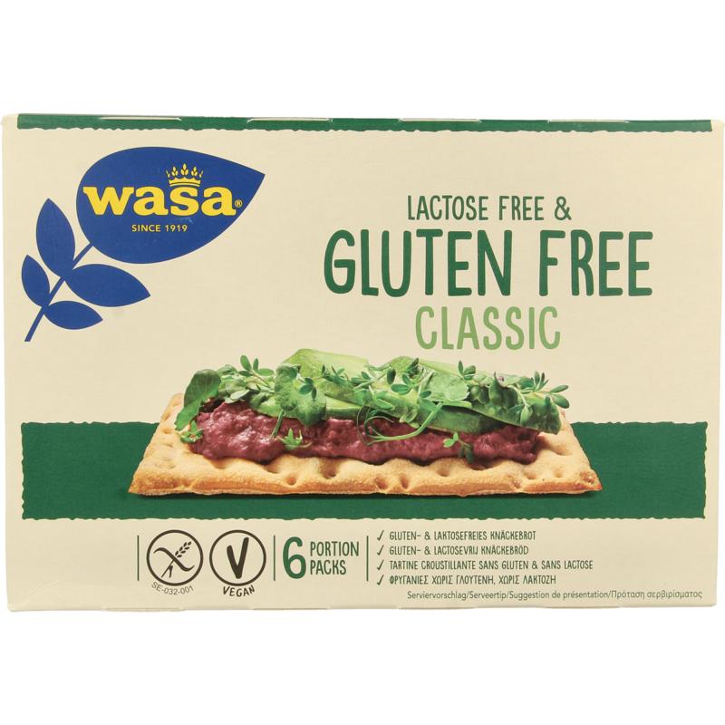 Wasa Knackebrod Classic Glutenvrij 6 X 40 Gram