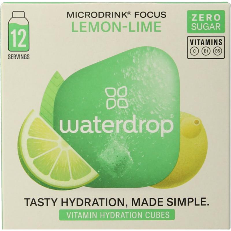 Waterdrop Microdrink Focus Lemon Lime Bruistabletten