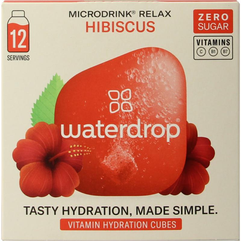 Waterdrop Microdrink Relax Hibiscus Bruistabletten