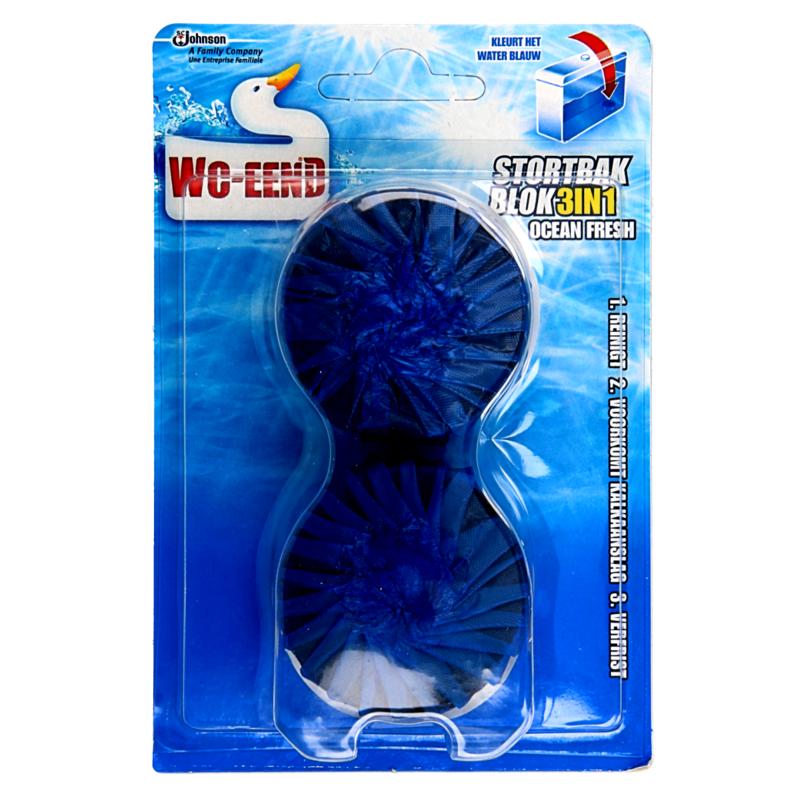 Wc Eend Stortbakblok Blauw Duo