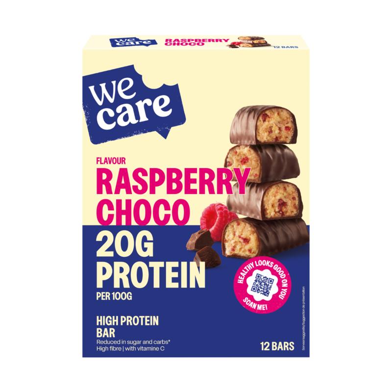 Wecare High Protein Bars Raspberry Choco