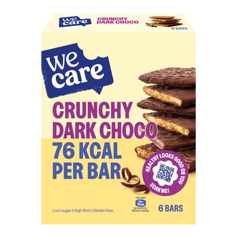 Wecare Lower Kcalcarb Bars Crunchy Dark Choco
