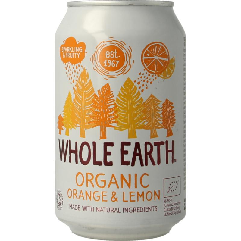 Whole Earth Sparkling Orange & Lemon Bio