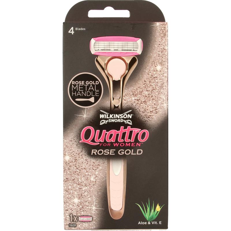Wilkinson Quattro Scheerapparaat Women Vintage Rose Gold