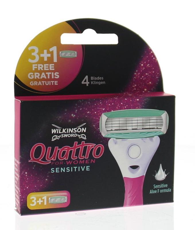 Wilkinson Quattro Woman Sensitive Mesjes 3 + 1