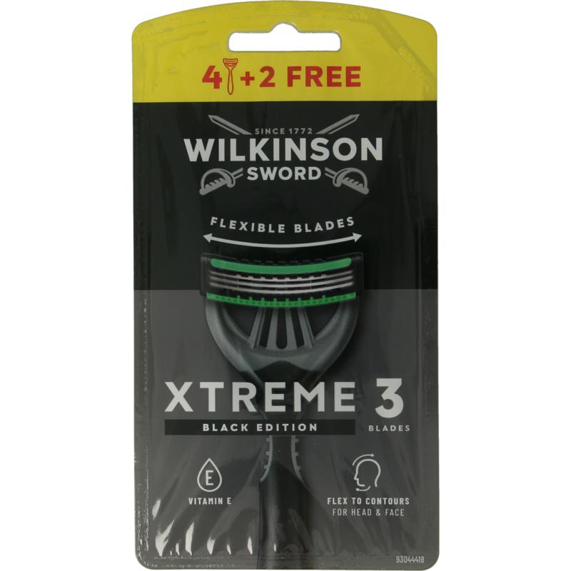 Wilkinson Xtreme Iii Black Edition 4+2 Stuks
