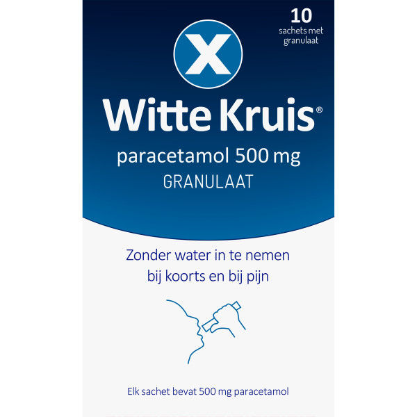 Witte Kruis Paracetamol 500Mg Granulaat