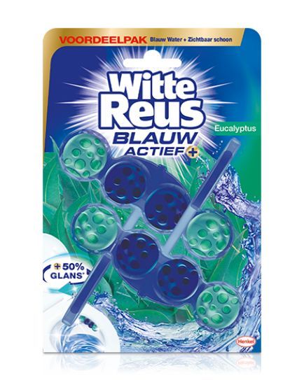 Witte Reus Toiletblok Blauw Actief Eucalyptus