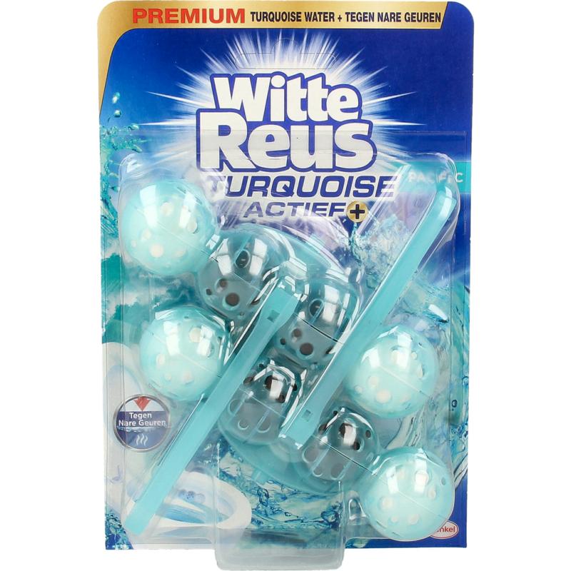 Witte Reus Toiletblok Turquoise Actief