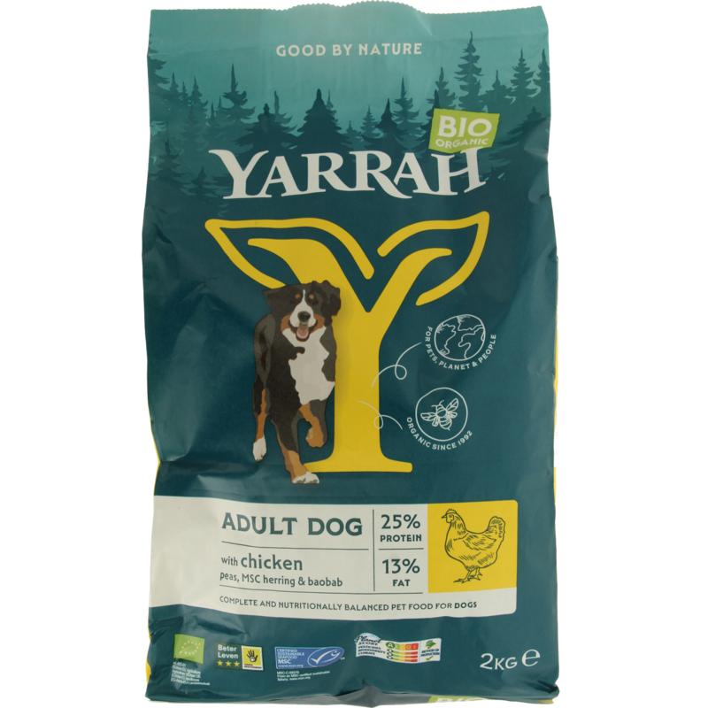 Yarrah Adult Hondenvoer Met Kip Bio Msc