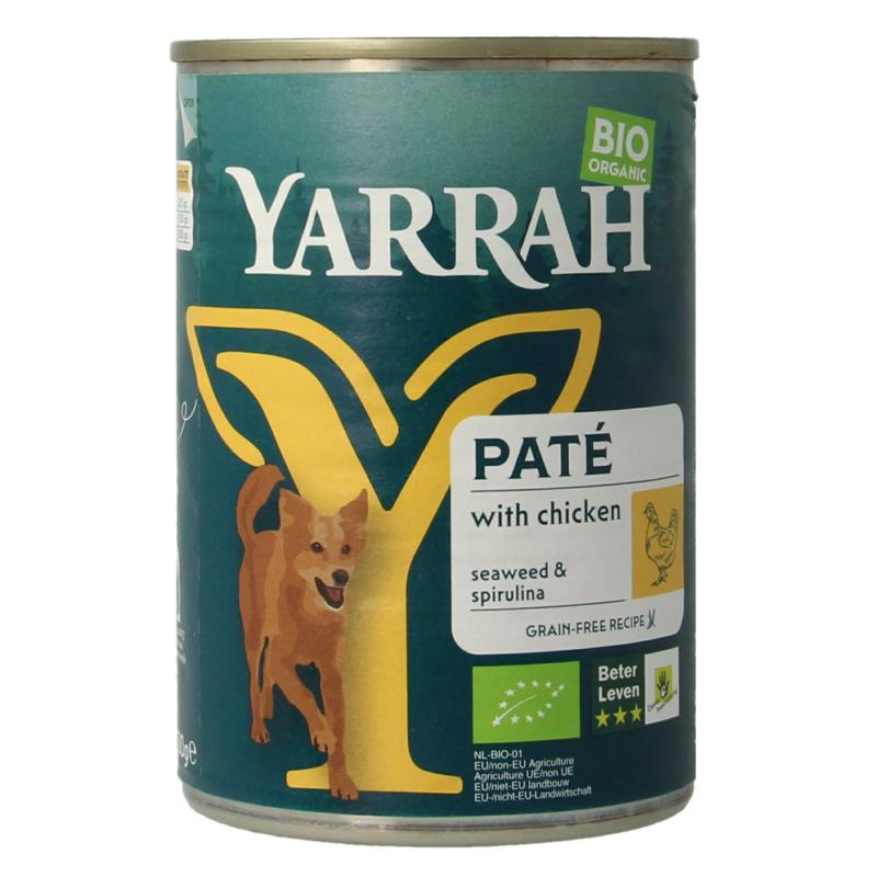 Yarrah Hond Pate Met Kip Bio