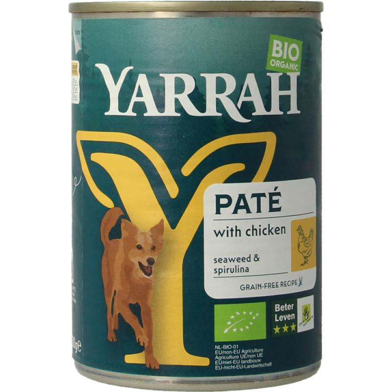 Yarrah Hond Pate Met Kip Bio