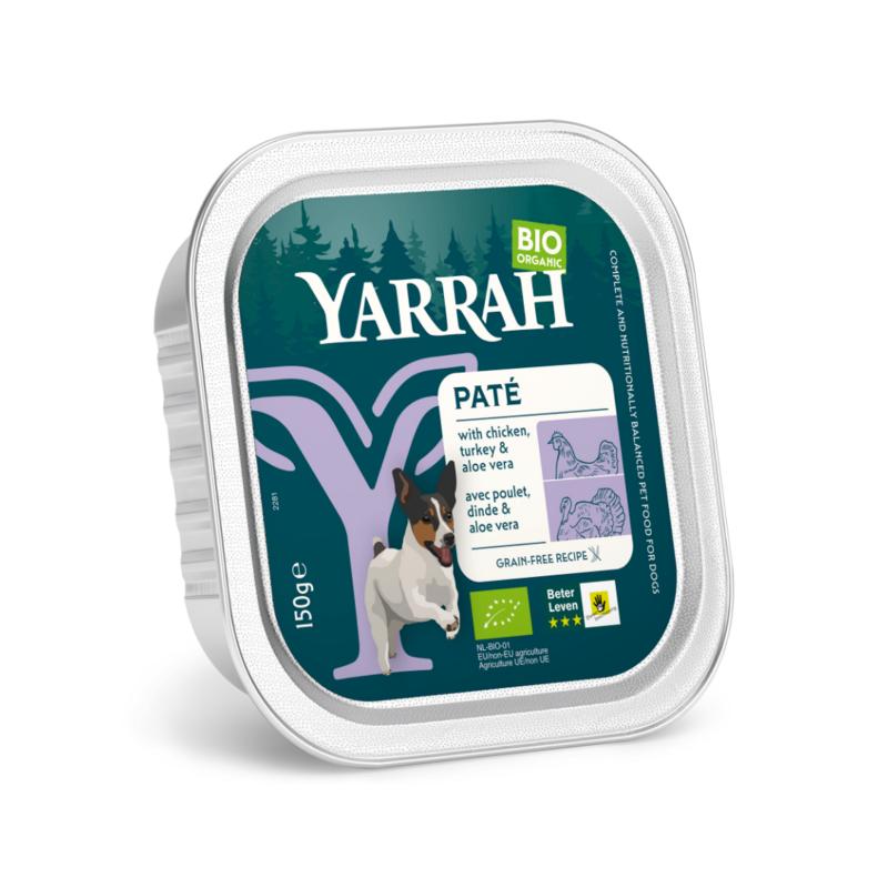 Yarrah Hondenvoer Pate Met Kip En Kalkoen Bio