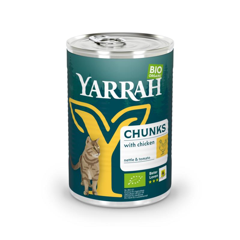 Yarrah Kattenvoer Chunks Kip In Saus Bio