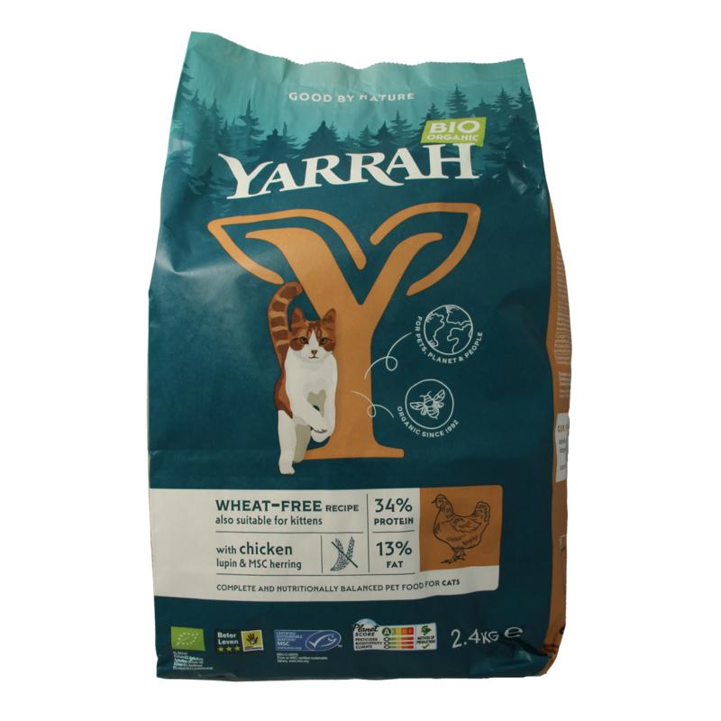 Yarrah Kattenvoer Wheat-Free Bio