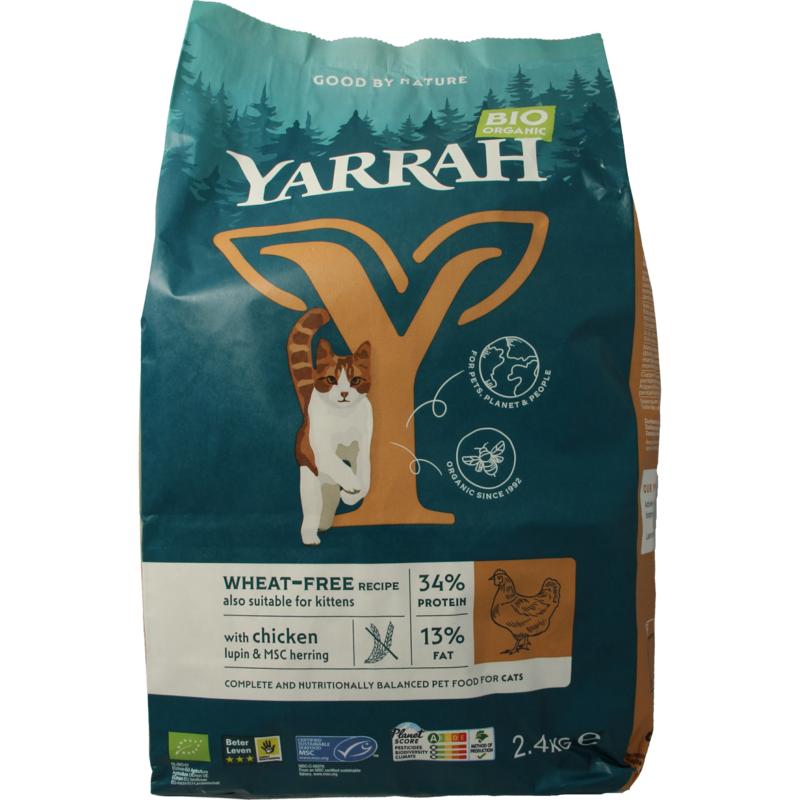 Yarrah Kattenvoer Wheat-Free Bio