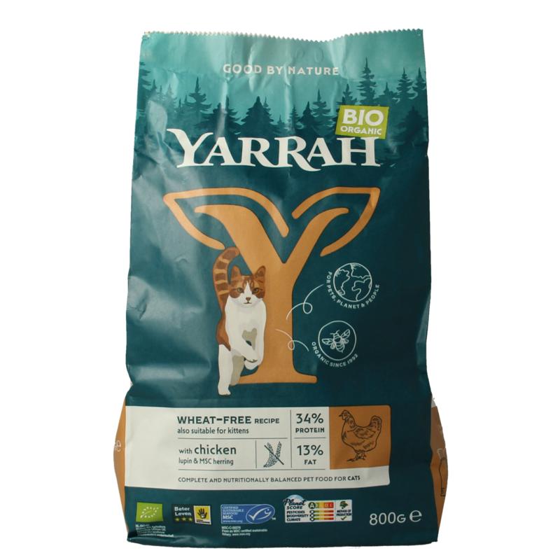 Yarrah Kattenvoer Wheat-Free Bio