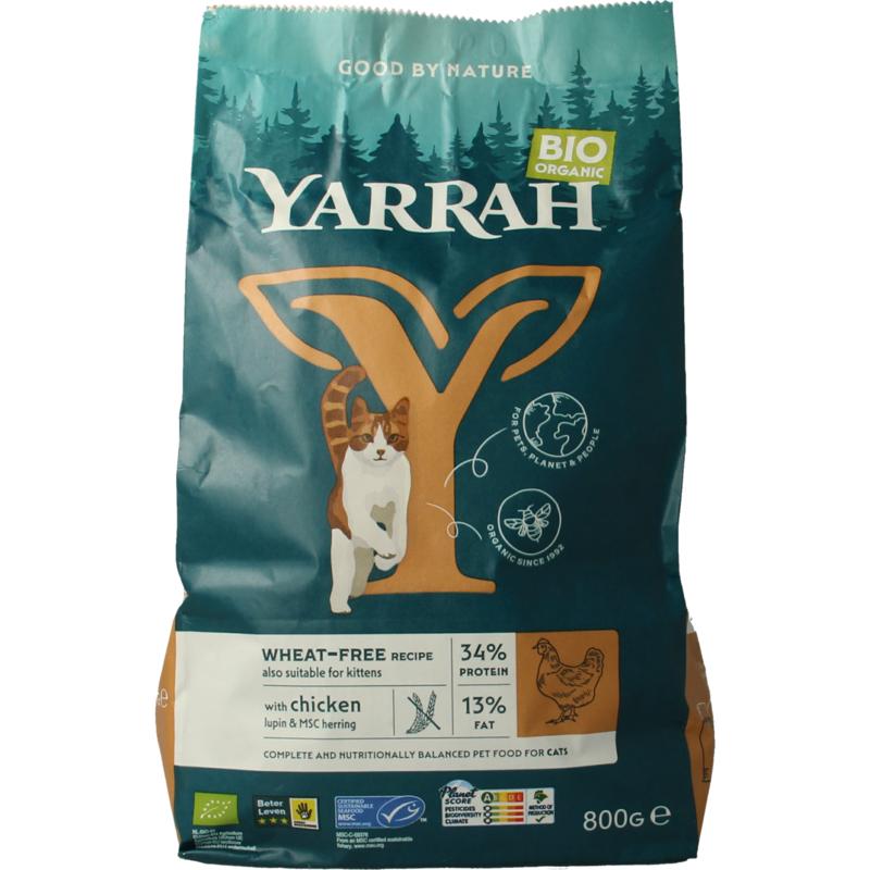 Yarrah Kattenvoer Wheat-Free Bio