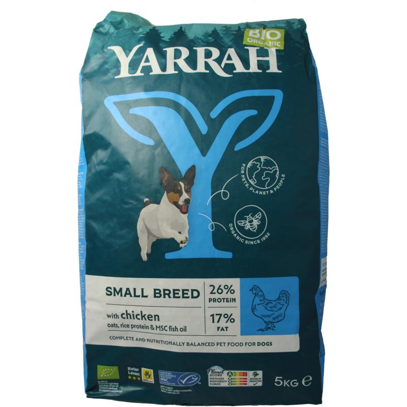 Yarrah Small Breed Hondenvoer Met Kip Bio Msc