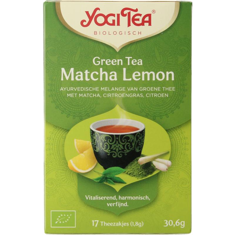Yogi Tea Green Tea Matcha Lemon Bio