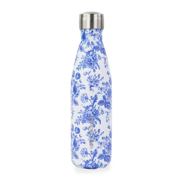 Yoko Drinkfles Toile De Jouy Blue Isotherm 500Ml
