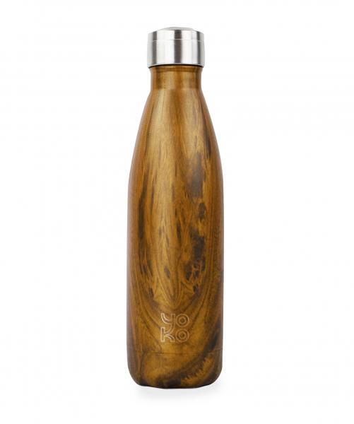 Yoko Drinkfles Wood Isotherm 500Ml