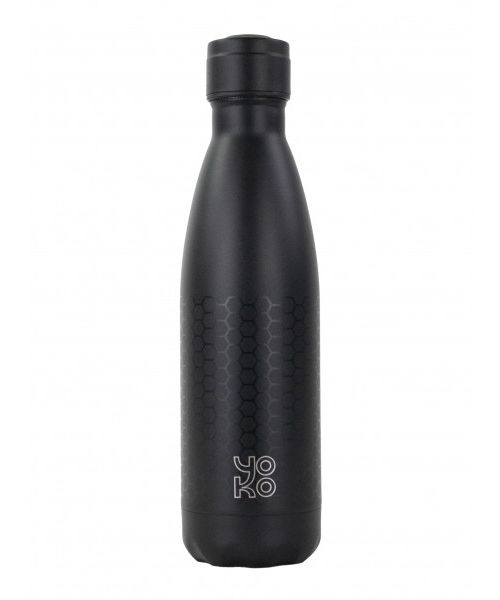 Yoko Drinkfles Zwart Graphite Isotherm 500Ml