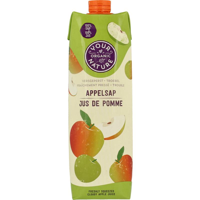 Your Organic Nat Appelsap Vers Geperst Bio