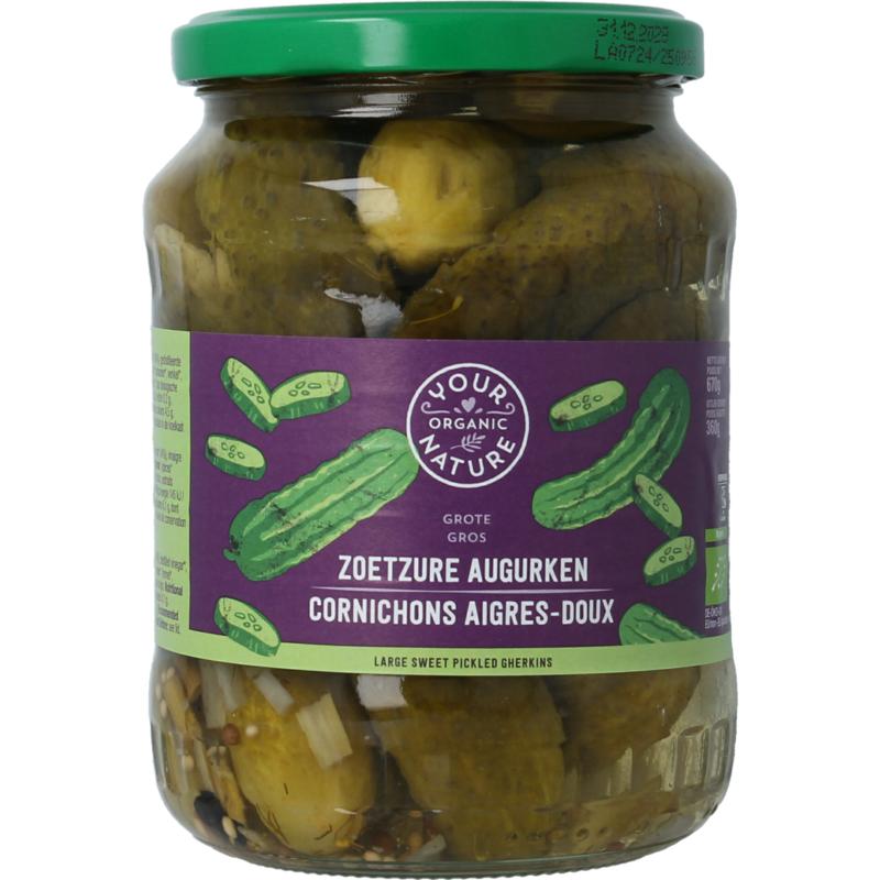 Your Organic Nat Augurken Zoetzuur Bio