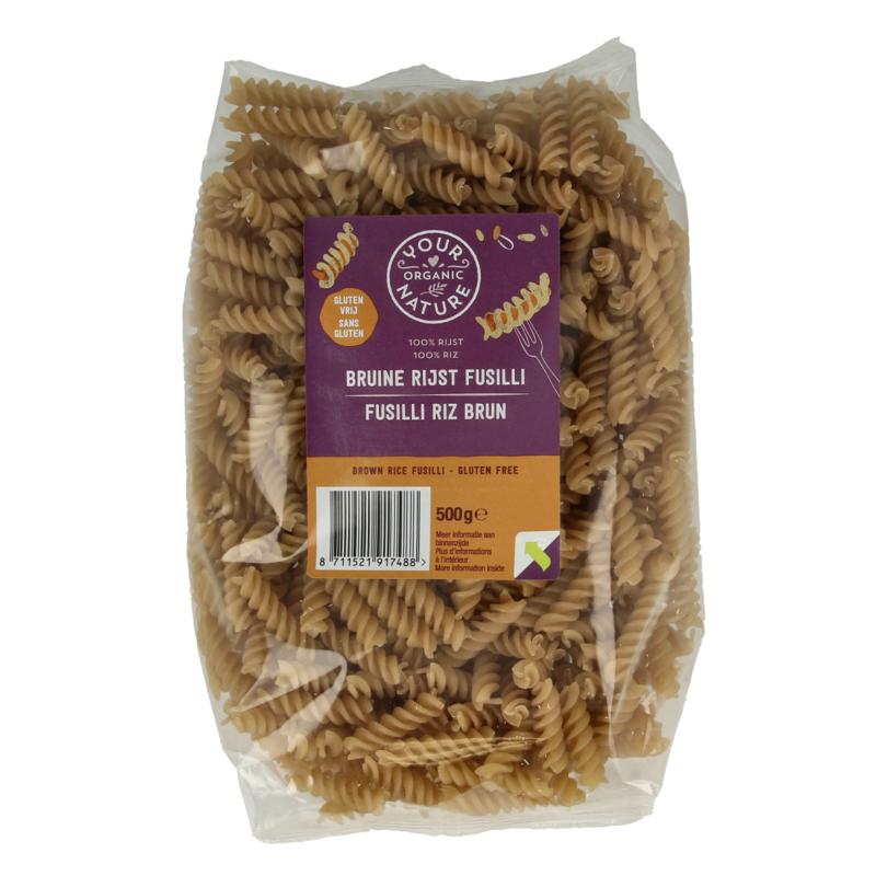 Your Organic Nat Bruine Rijst Pasta Glutenvrij