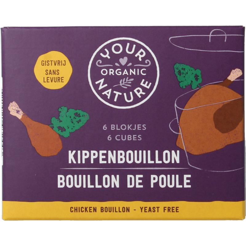 Your Organic Nat Kippenbouillonblokjes Helder Zonder Gist Bio