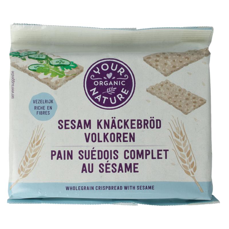 Your Organic Nat Knackebrod Volkoren Sesam Bio
