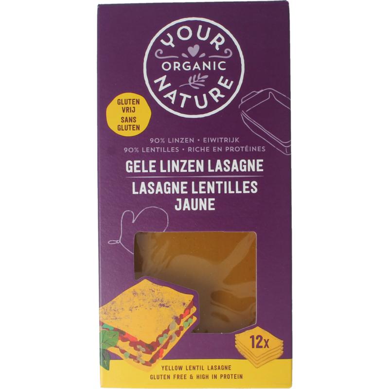 Your Organic Nat Lasagne Van Gele Linzen Bio