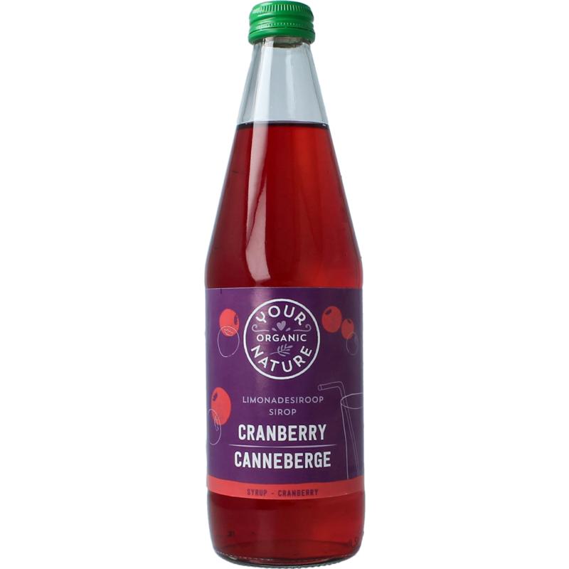 Your Organic Nat Limonadesiroop Cranberry Bio