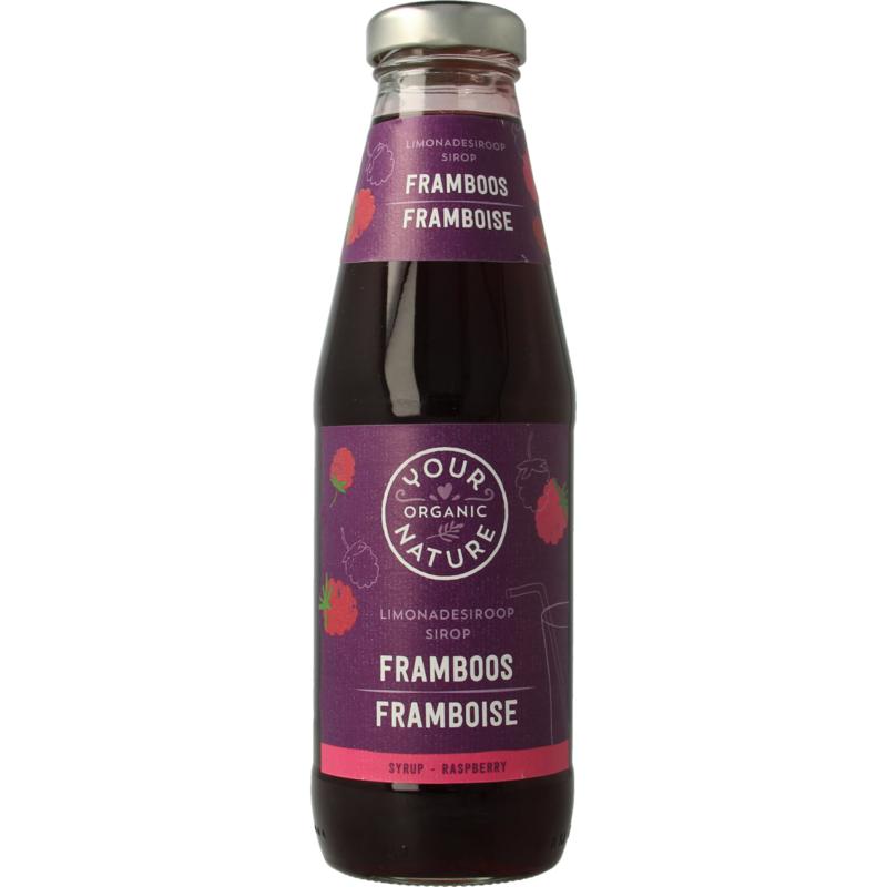 Your Organic Nat Limonadesiroop Framboos Bio