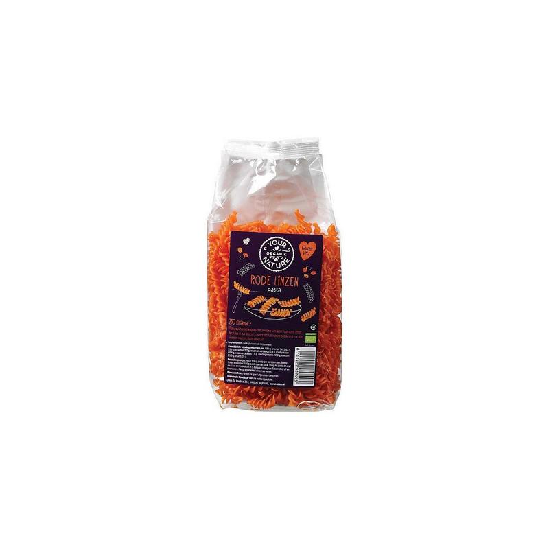 Your Organic Nat Rode Linzen Pasta Glutenvrij Bio