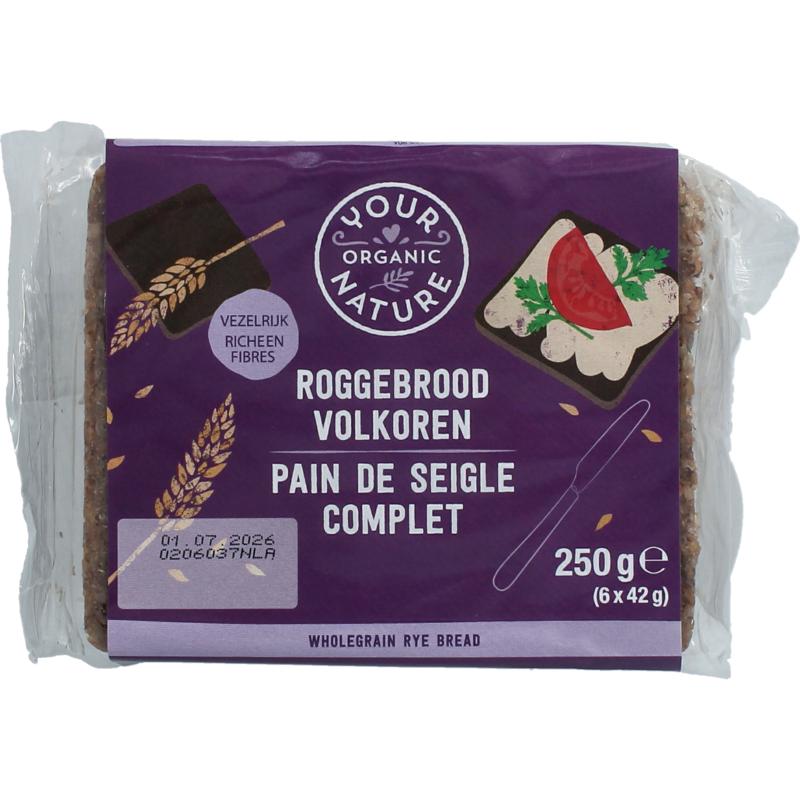 Your Organic Nat Roggebrood Volkoren Bio