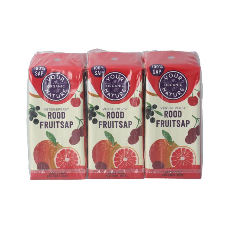 Your Organic Nat Rood Fruitsap 200 Ml Bio