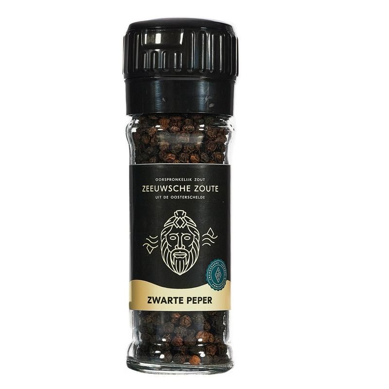 Zeeuwsche Zoute Pepermolen Zwarte Peper Bio