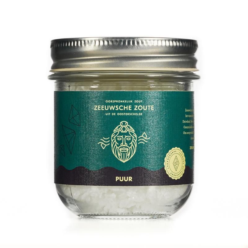 Zeeuwsche Zoute Zout Puur Glazen Pot
