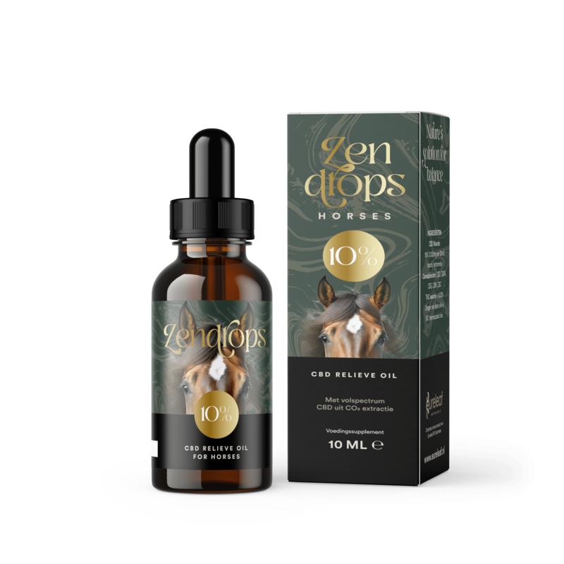 Zendrops Cbd Olie Paarden 10% Hennepzaadolie