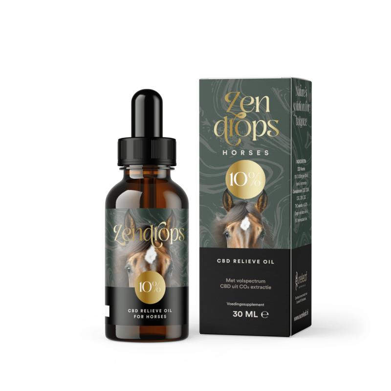 Zendrops Cbd Olie Paarden 10% Hennepzaadolie