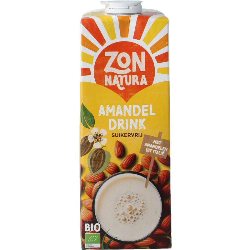 Zonnatura Amandel Drink Ongezoet Bio