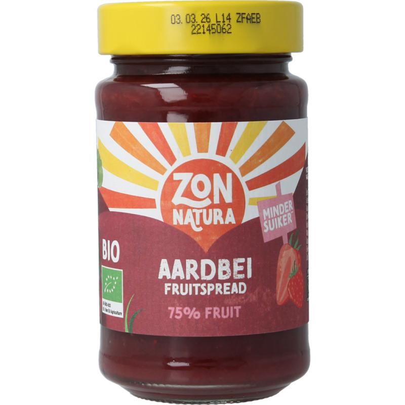 Zonnatura Fruitspread Aardbei 75% Bio