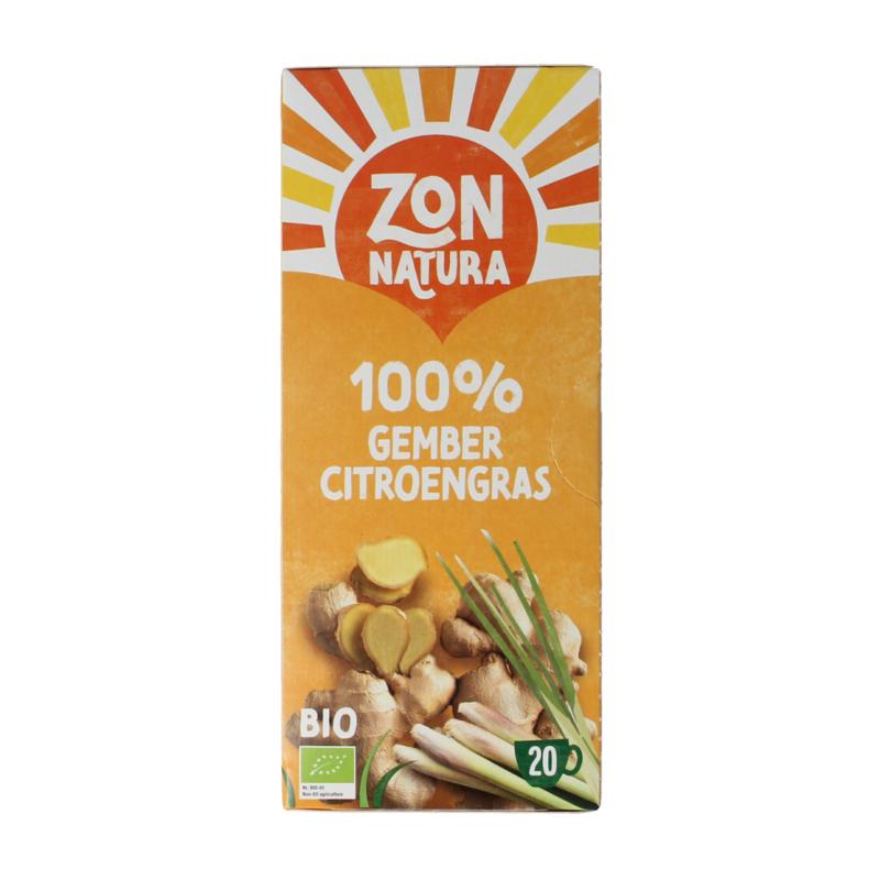 Zonnatura Gember Citroengras Thee Bio