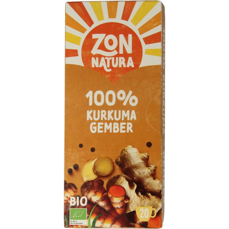 Zonnatura Kurkuma Gember 100% Thee Bio